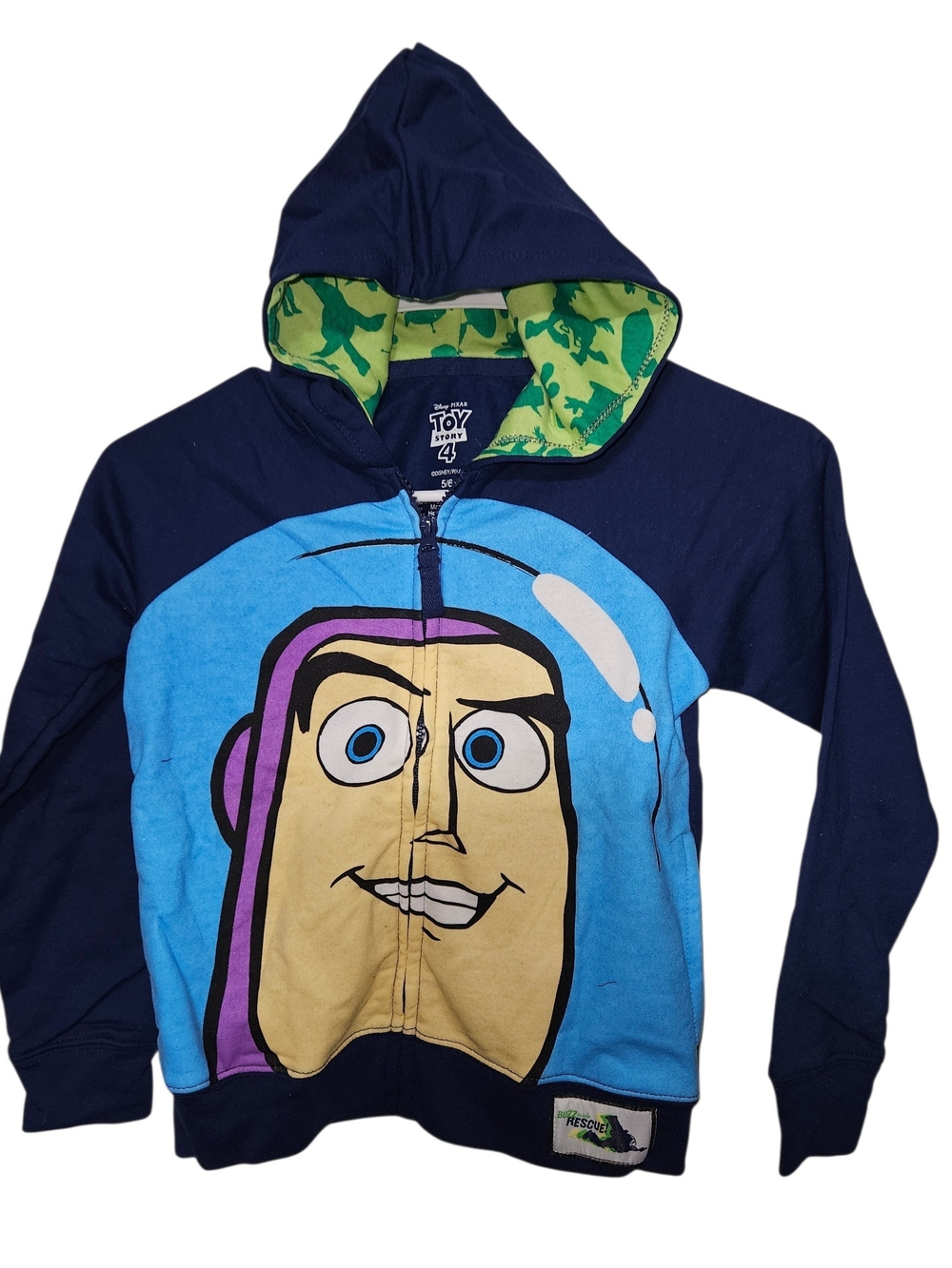 Disney Navy, Light Blue & Green Buzz Lightyear Hoodie